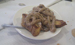 torrijas con crema chocolate
