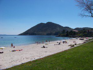 Playa de San Francisco, Louro. Muros. 1 Monte Louro desde San Francisco