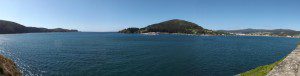 Cedeira y sus contornos. 1 Vista de Cedeira desde el faro