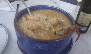 Restaurante Aguieira, A Coruña. 4 arroz marisco aguieira