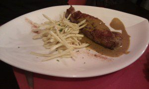 Entrecot de terner gallega al café de Paris.