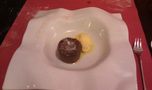 El de Alberto. A Coruña. 11 Coulant de chocolate