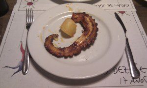 pulpo a grella