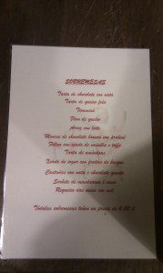 sobremesas dezaseis