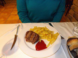 solomillo con salsa boletus Asador do museo