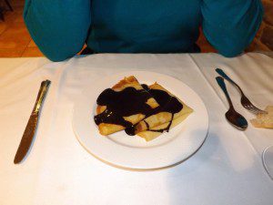 Filloas con chocolate Asador do museo