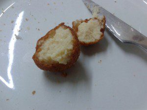 Taberna O Mexillón. Carballo. 9 Croquetas bogavante O mexillon
