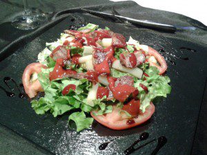 Casa Amando, As Somozas. A Coruña. 7 Ensalada Magret pato