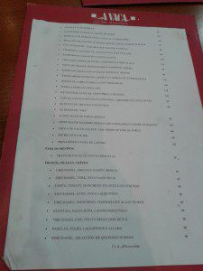 carta cafe a vaca