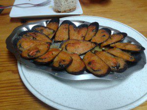 Os Cen Pasos, Pontedeume. A Coruña. 5 Mejillones Cen Pasos