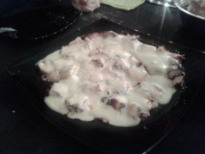 Muiño da Conda, Meaño. Pontevedra. 6 pulpo con queso Muiño da Conda