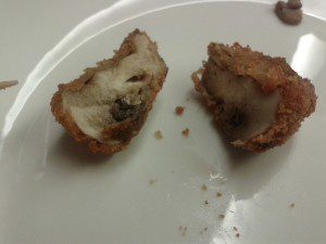 La Picotería. A Coruña. 4 champiñon rebozado La Picotería