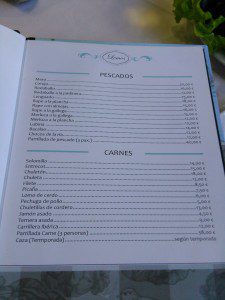 Casa Lemos, Fortóns. Redondela. Pontevedra. 3 Menu Casa Lemos