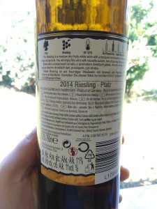 Riesling Halbtrocken 2014 2 IMG_20150920_123724