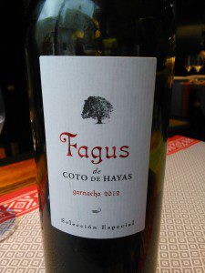 Fagus 2012 de Bodegas Aragonesas. D.O. Campo de Borja 1 Fagus 2012