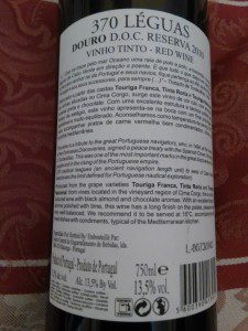 370 Léguas, Reserva 2010. D.O.C Douro. 2 370 Leguas